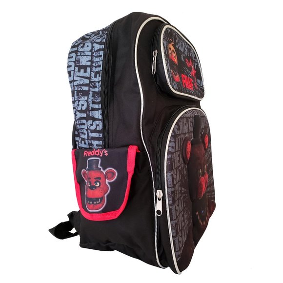 Five Nights at Freddy's Backpack Kids Boys Girls Large FNAF 3D Book Bag 16" - Picture 2 of 4